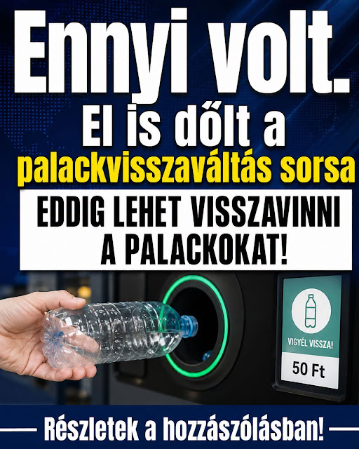 Ennyi volt! Eldőlt a palackvisszaváltás sorsa
